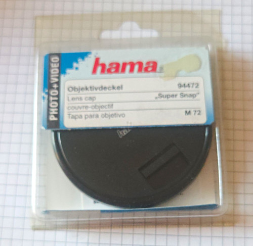 Hama objektivfrontdeckel 72mm - objektivfrontdeckel,